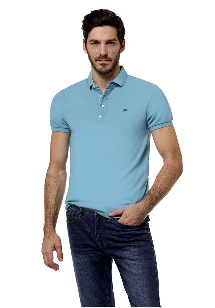polera polo verde